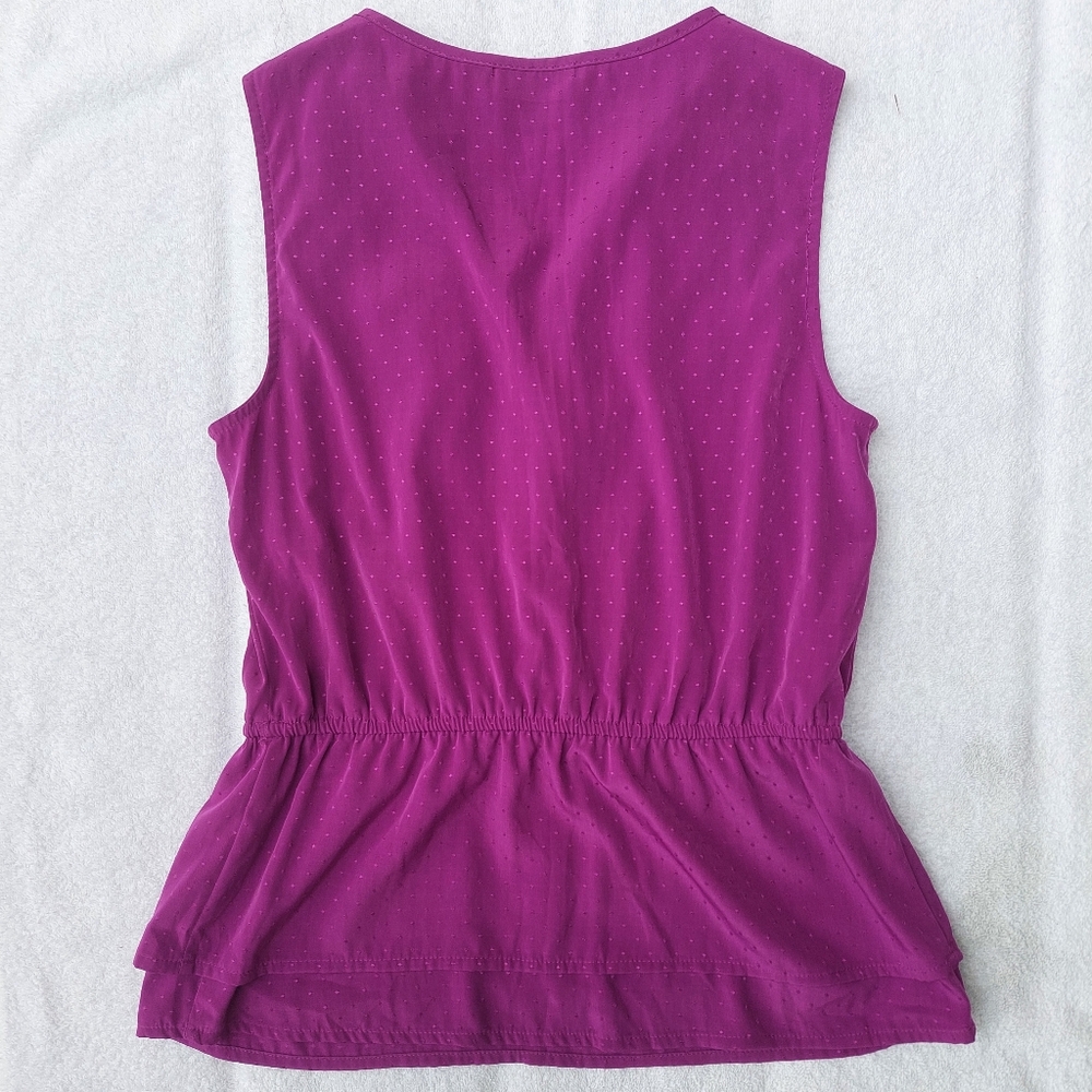Elle Fuchsia Ruffle Blouse - Picture 2 of 6